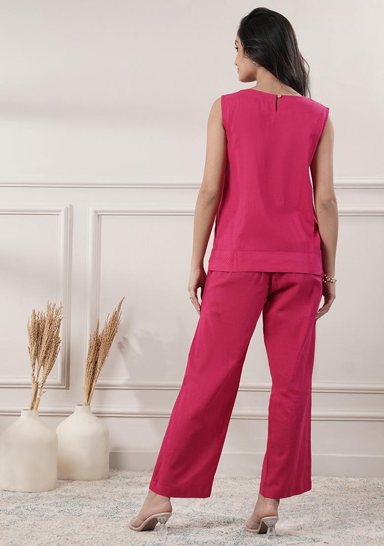 Smoke Blue embroidered Cotton Dress