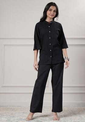 Fuchsia embroidered Cotton Dress