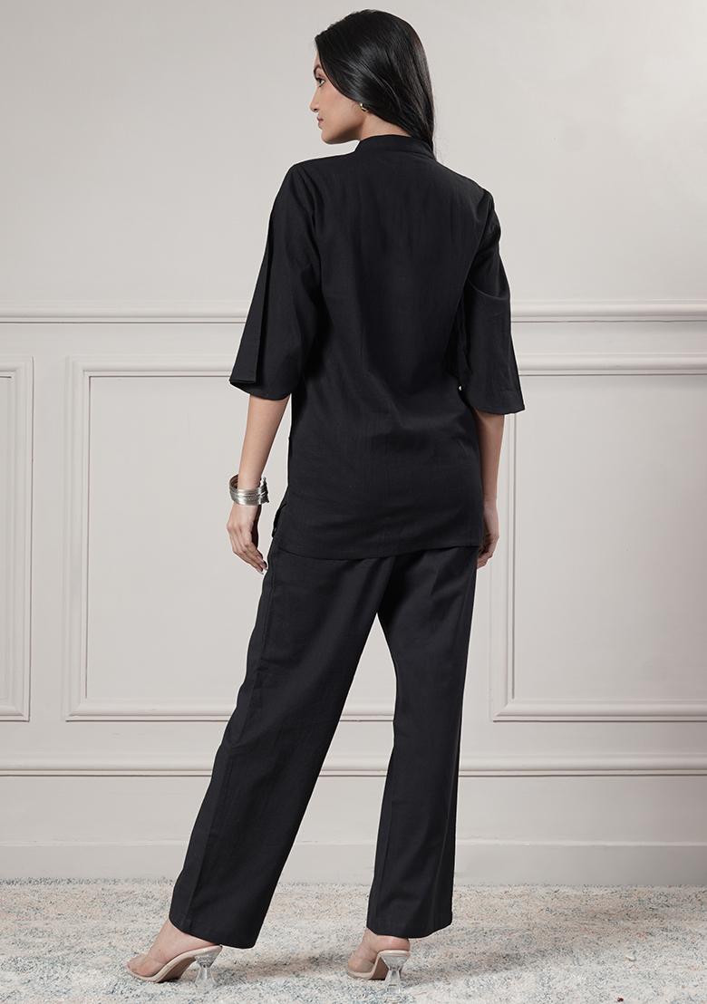 Fuchsia embroidered Cotton Dress