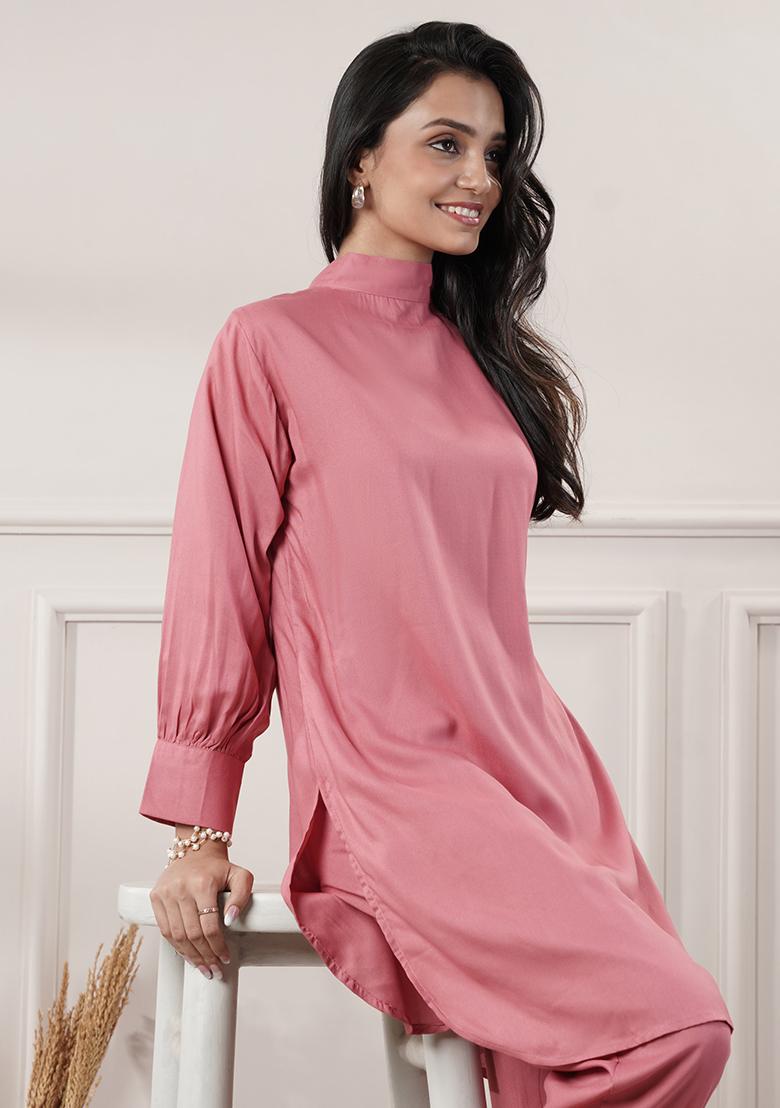 Pink embroidered Cotton Dress