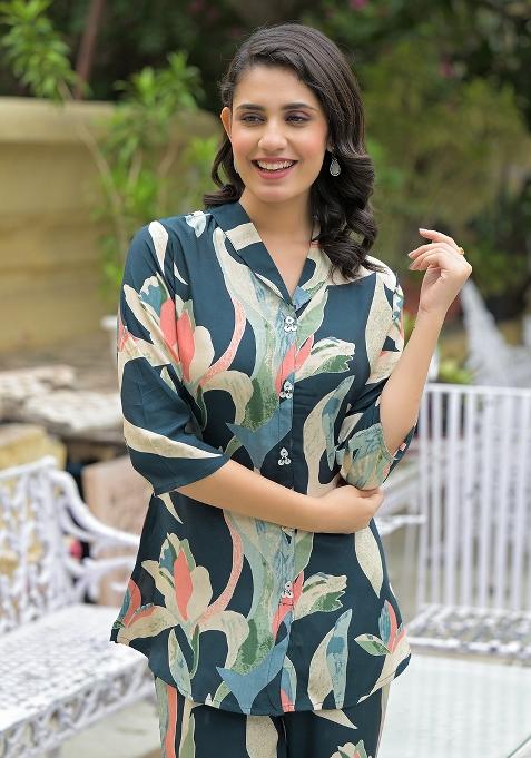 Multi embroidered Muslin Co Ords Sets