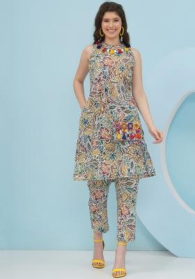 Multi Embellishment Cotton Co Ord Set