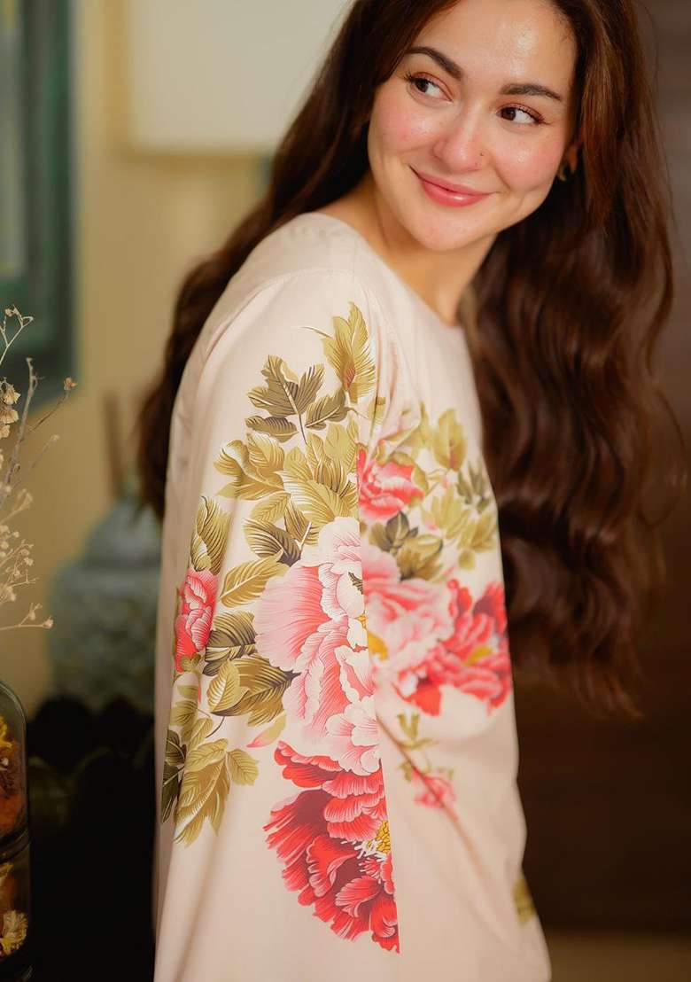 White Floral Print Rayon Co Ord Set - Indya