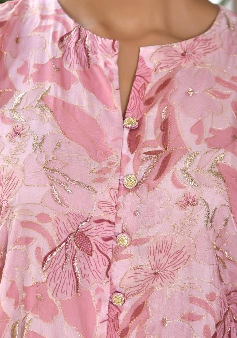 Buy Women Pink Printed Organza Clothing Set - XCO00164 - Fits for ...