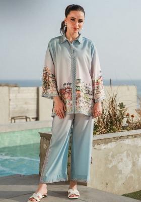 White Printed Rayon Co-ords Set