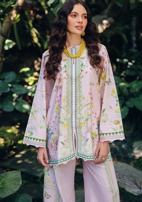 Pink Printed Rayon Co-ords Set