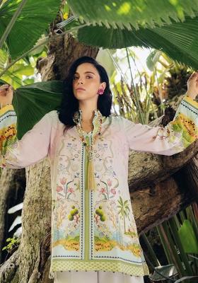 Pink Printed Rayon Co-ords Set