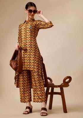 Multicolor Embroidery Rayon Co Ord Set