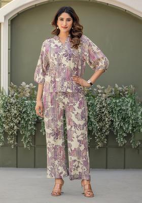 Multicolor Printed Viscose Rayon Kurta Set