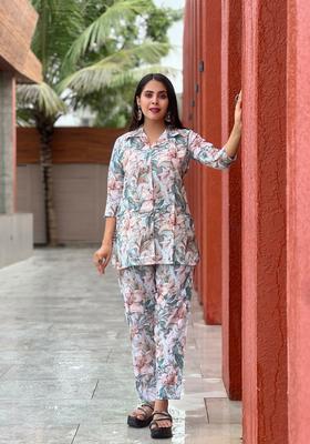 Multicolor Printed Cotton Co Ord Sets