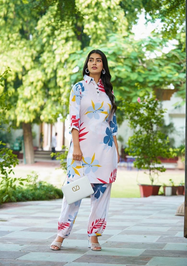 Multicolor Printed Cotton Co Ord Sets - Indya