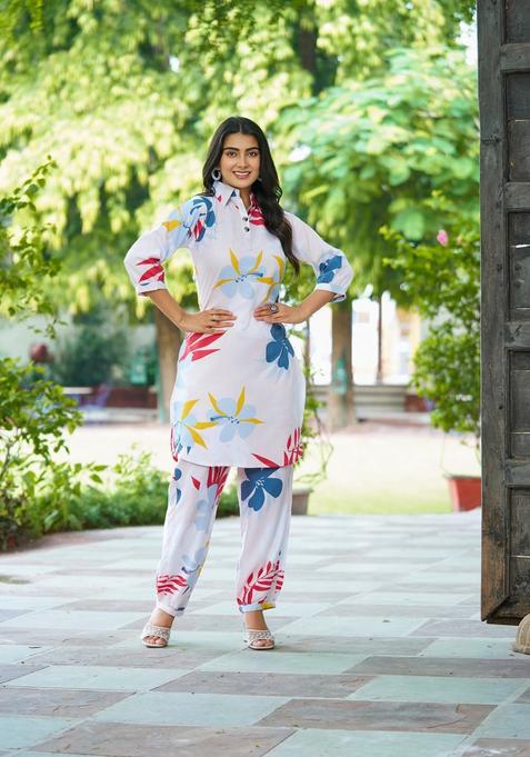 Multicolor Printed Cotton Co Ord Sets