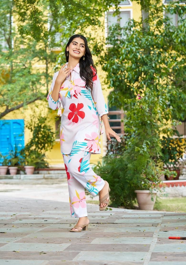 Multicolor Printed Cotton Co Ord Sets - Indya