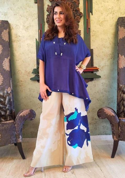 Blue Printed Cotton Co Ord Sets