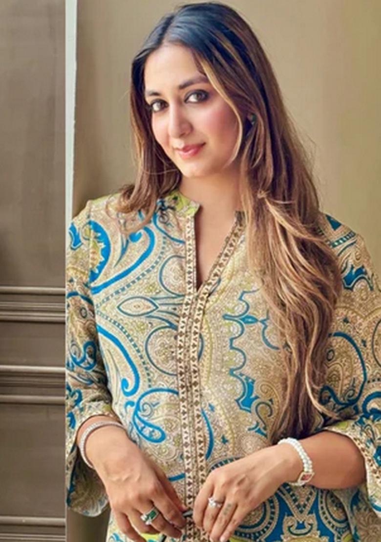 Pista Printed Rayon Co Ord Sets - Indya