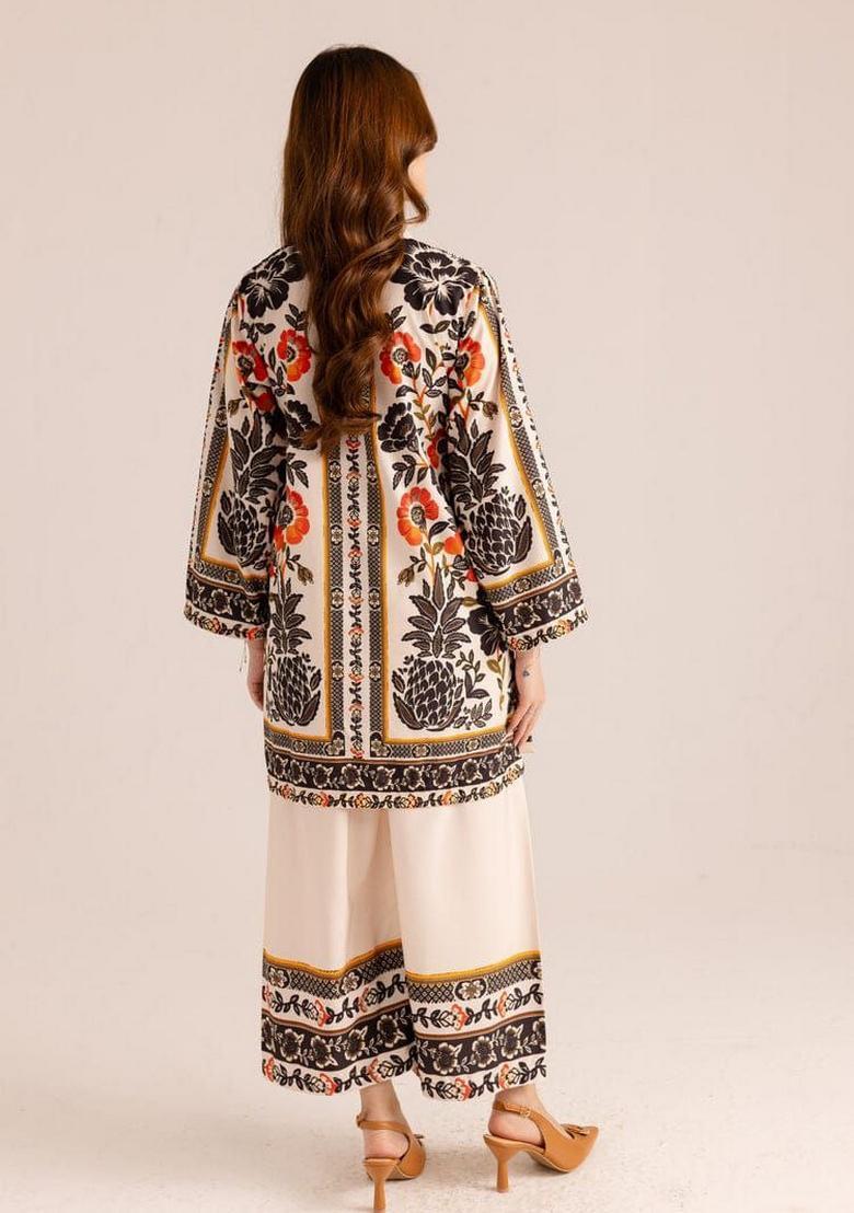 Black Printed Rayon Co Ord Sets - Indya