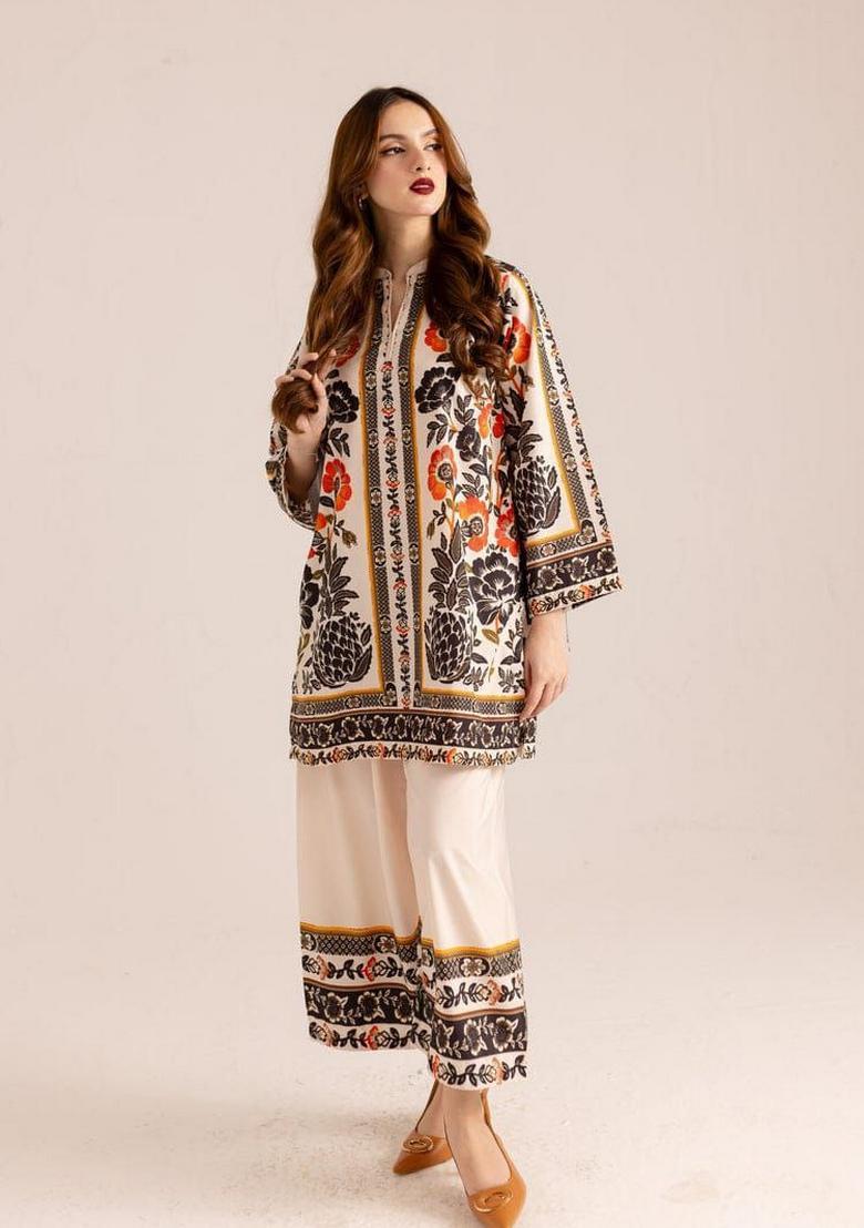 Black Printed Rayon Co Ord Sets - Indya