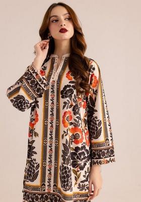 Off-White Printed Cotton Co Ord Set