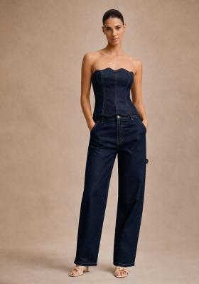 Blue Solid Cotton Co Ords Set