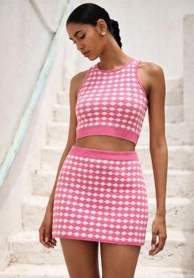 Pink Dyed Cotton Co Ords Set
