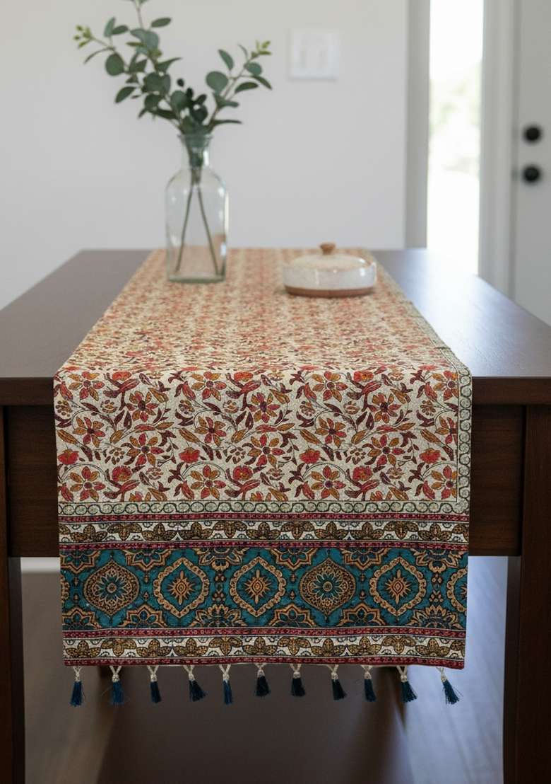 Maroon Digital Print Silk Dupatta - Indya