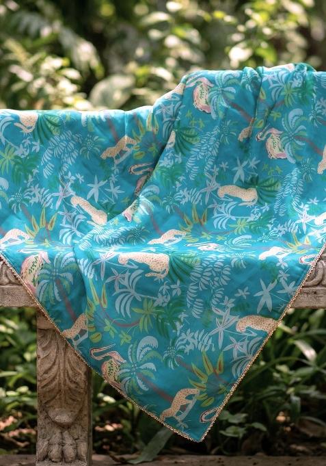 Firozi Printed Georgette Dupatta