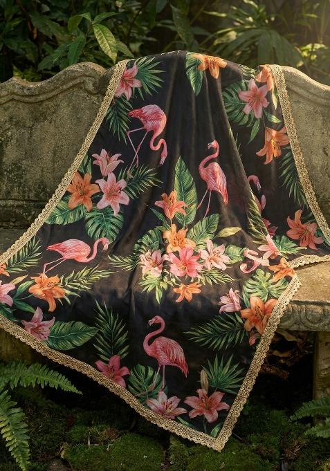 Black Printed Georgette Dupatta