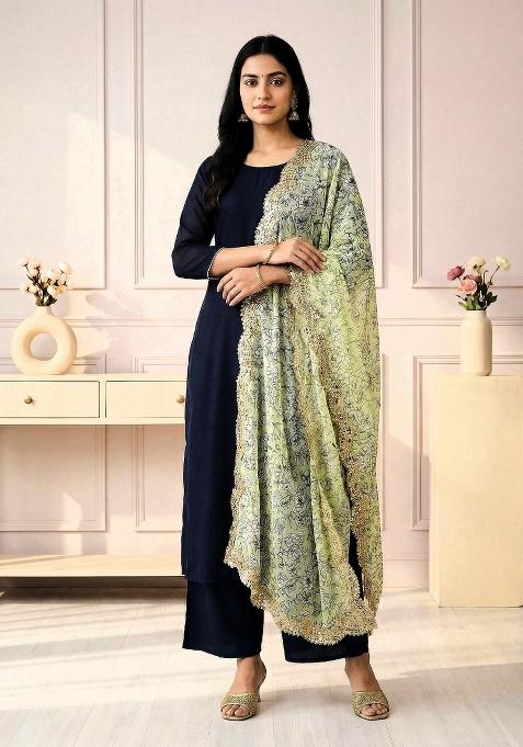 Radium Printed Satin Dupatta