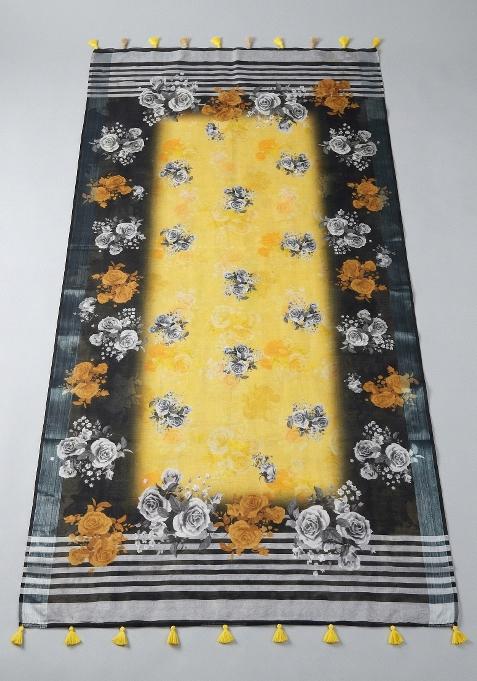 Multicolor Printed Cotton Dupatta