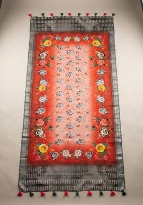 Multicolor Printed Cotton Dupatta