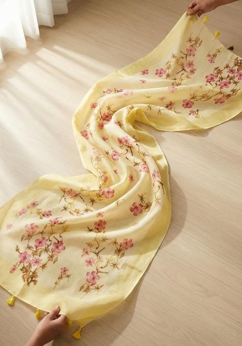 Multicolor Printed Cotton Dupatta