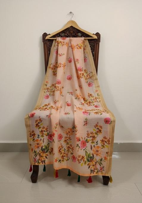 Multicolor Printed Cotton Dupatta