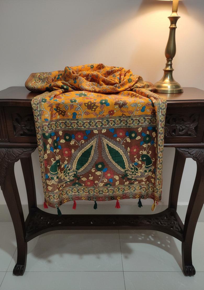 Multicolor Printed Cotton Dupatta - Indya