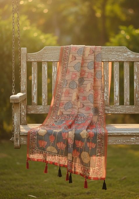 Multicolor Printed Cotton Dupatta