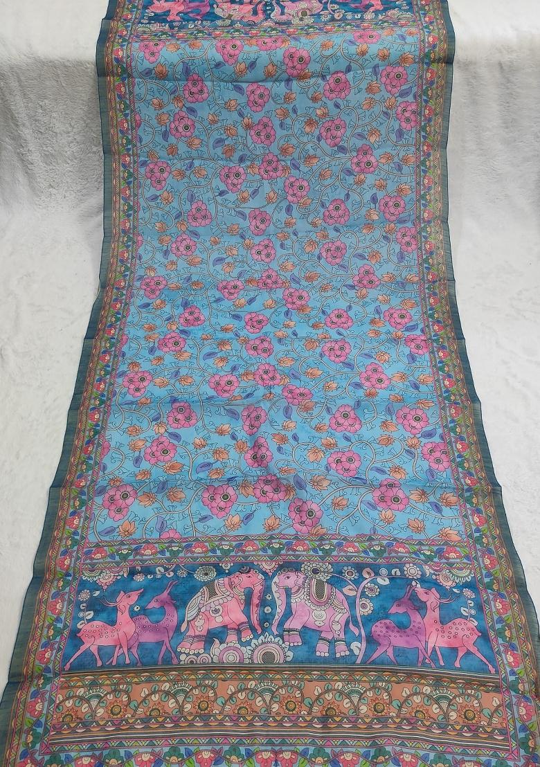 Multicolor Printed Cotton Dupatta - Indya