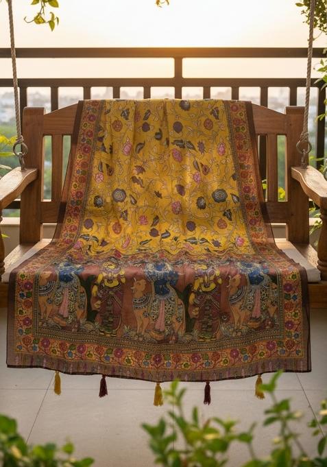 Multicolor Printed Cotton Dupatta