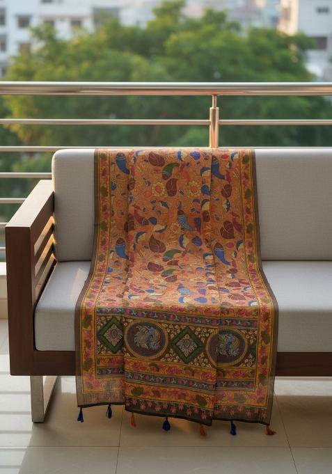 Multicolor Printed Cotton Dupatta