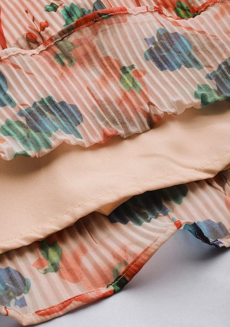 Multicolor Printed Poly Blend Jumpsuit