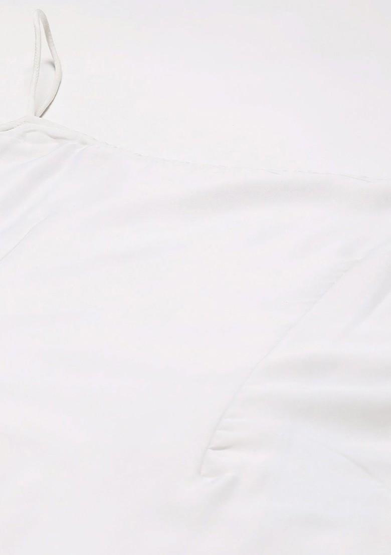 Blue Striped Print Poly Blend Tunic