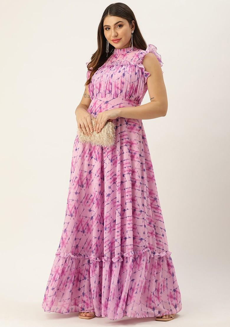 Multicolor Abstract Print Georgette Tunic