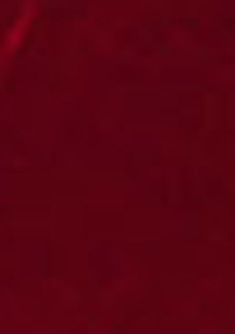 Maroon Embroidered Silk Anarkali Kurta