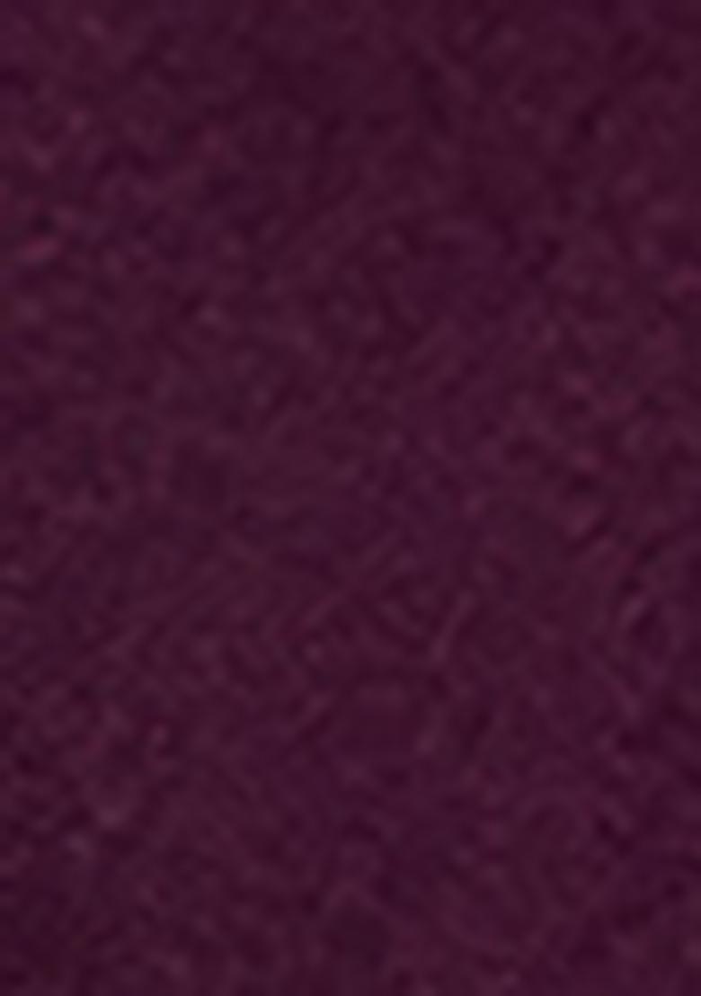 Wine Embroidered Muslin Anarkali Kurta - Indya