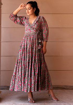 Pink Floral Cotton Dress