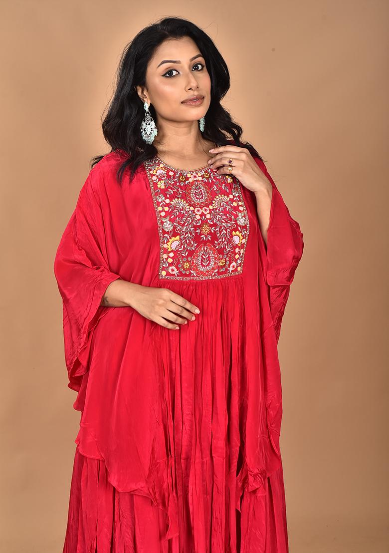 Rani Hand Embroidery Crepe Kaftan