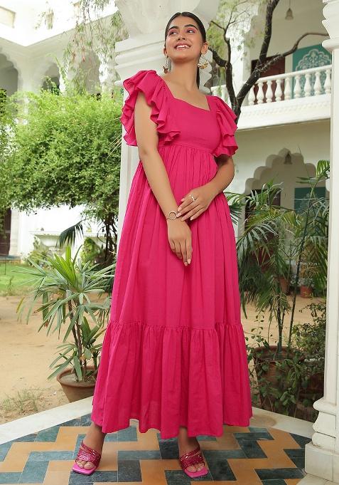 Berry Motif Cotton Dress