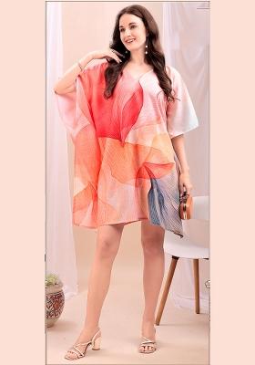 Multicolor Printed Cotton Kaftan