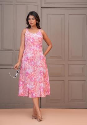 Multi Printed Cotton Dress