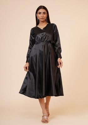 Black Satin Dress