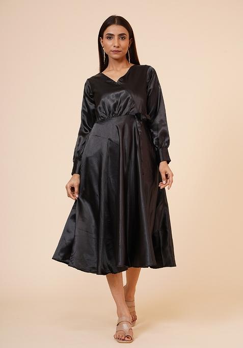 Black Satin Dress