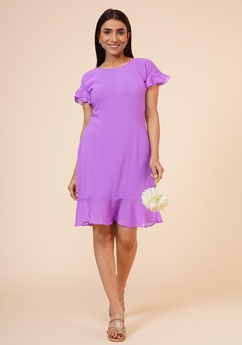 Mauve Georgette Dress